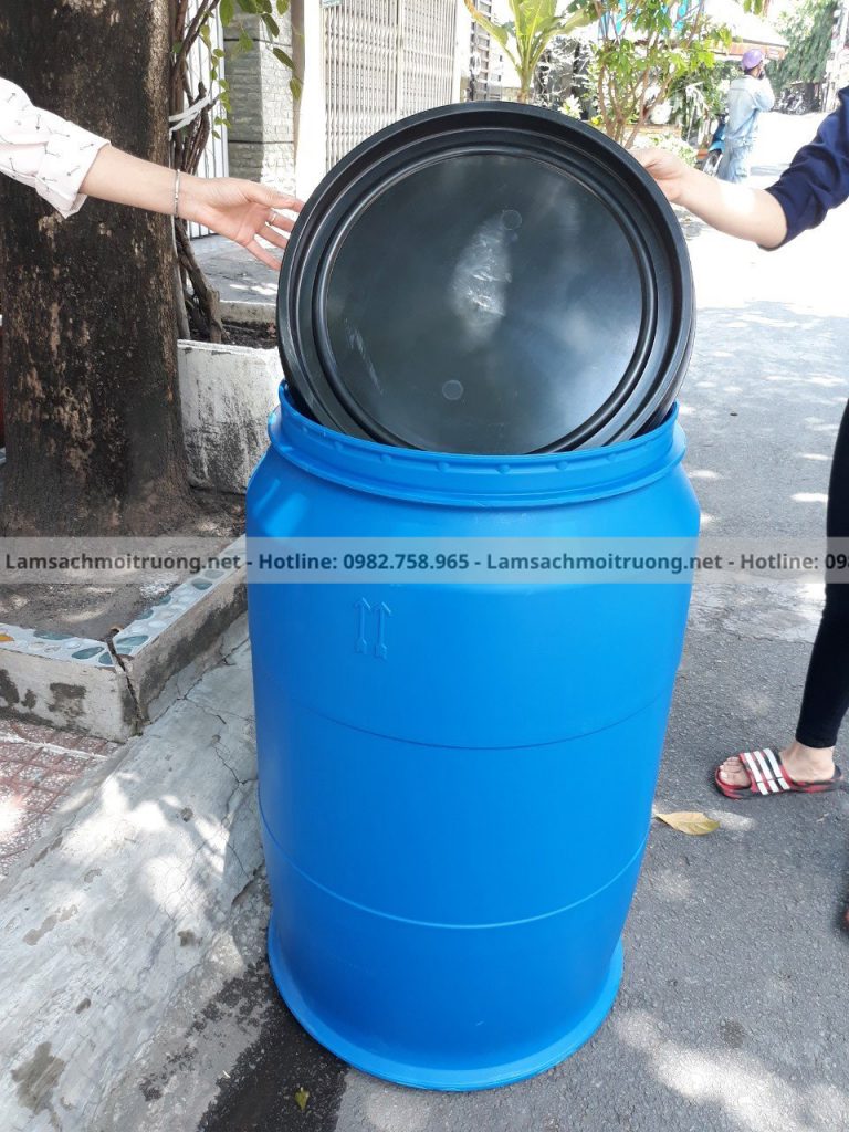 thùng phuy nhựa 220l nắp hở