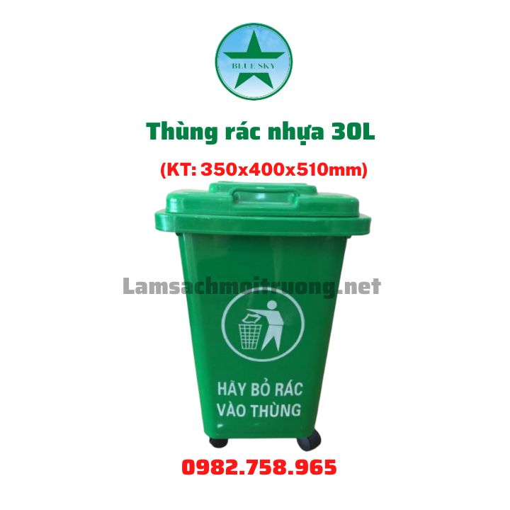 Thùng rác nhựa 30L